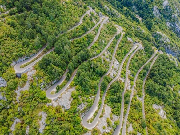 Kotor serpentine road